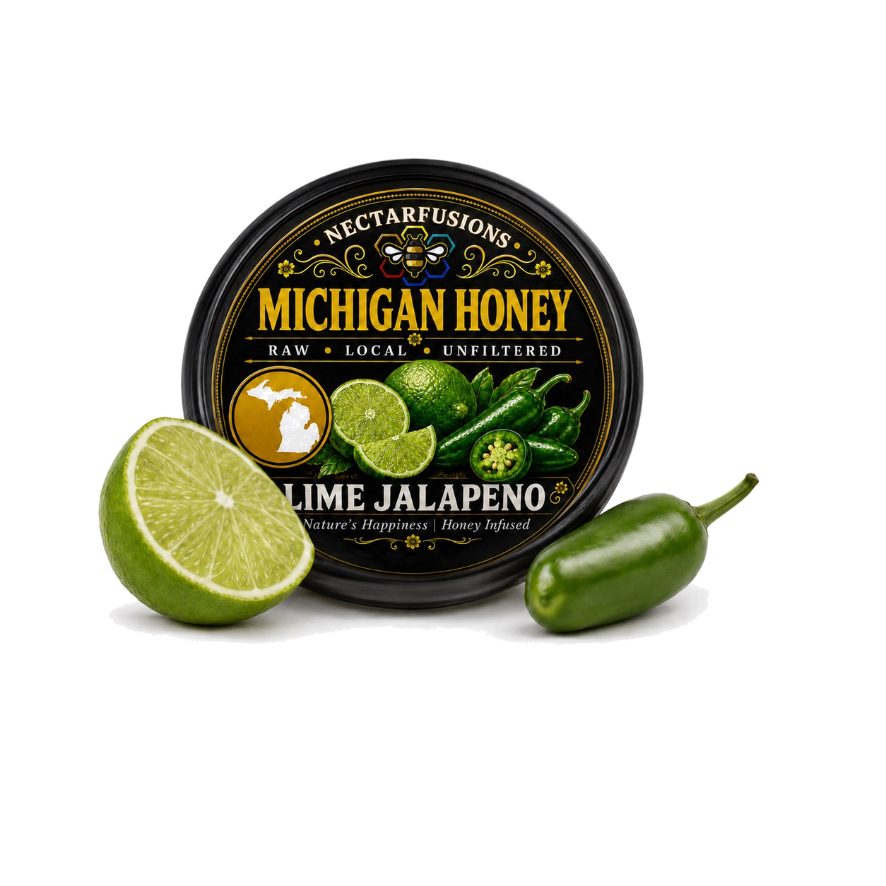 Jalapeño Lime lid label