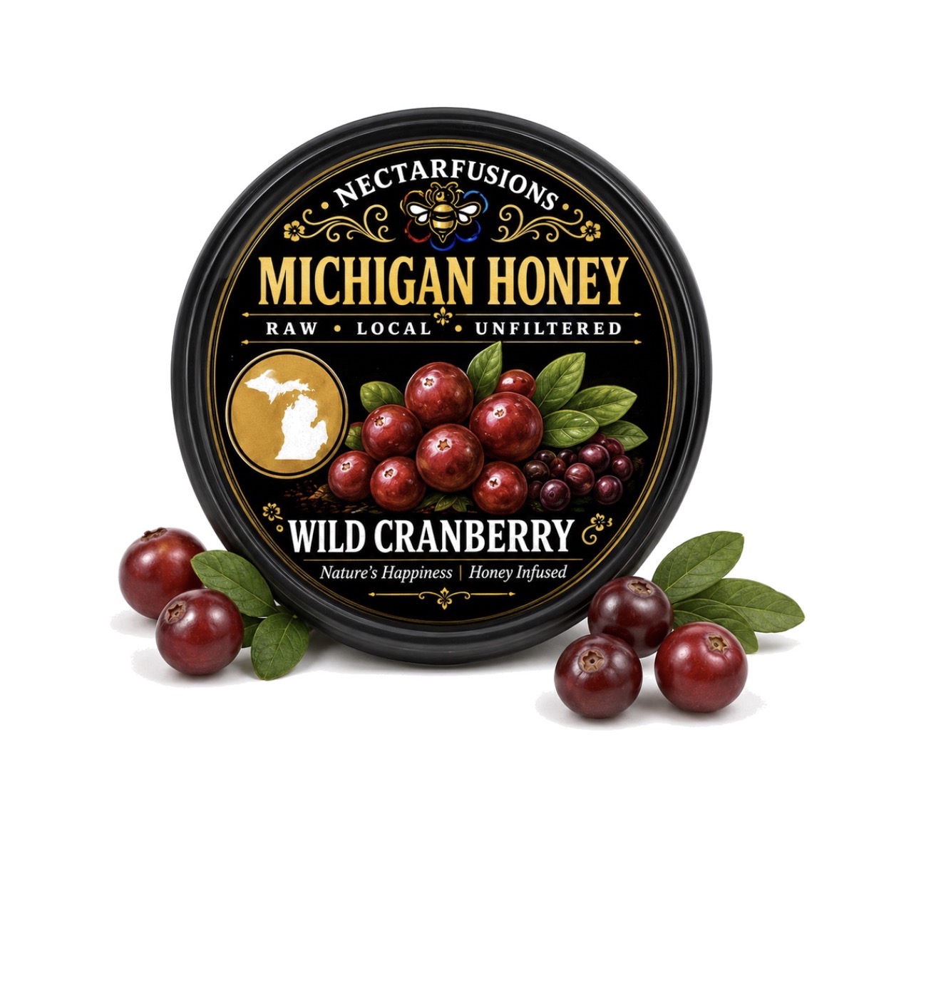 Wild Cranberry  lid label
